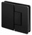 Griffwerk Glass to Glass Hinge: Black