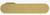 Avus One - Passage Non-Locking Rosette-Less door lever for interior wood doors in Matte Gold/Brass