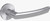 Crystal Interior Door Lever for Wood Doors - with locking on lever (right hand)