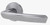 Crystal Interior Door Lever for Wood Doors - with locking on lever (right hand)