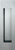Stainless Steel barn door pull in the open position