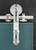 MWE Protec Barn Door Hardware Wheel for Interior Glass Sliding Doors