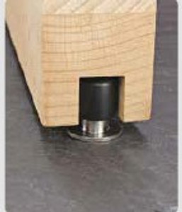 ST4005R - Concealed Floor Guide for Curved Wood Doors